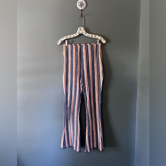 Free People Fine Line Stripped knit flares Pants sz xs - Picture 8 of 13